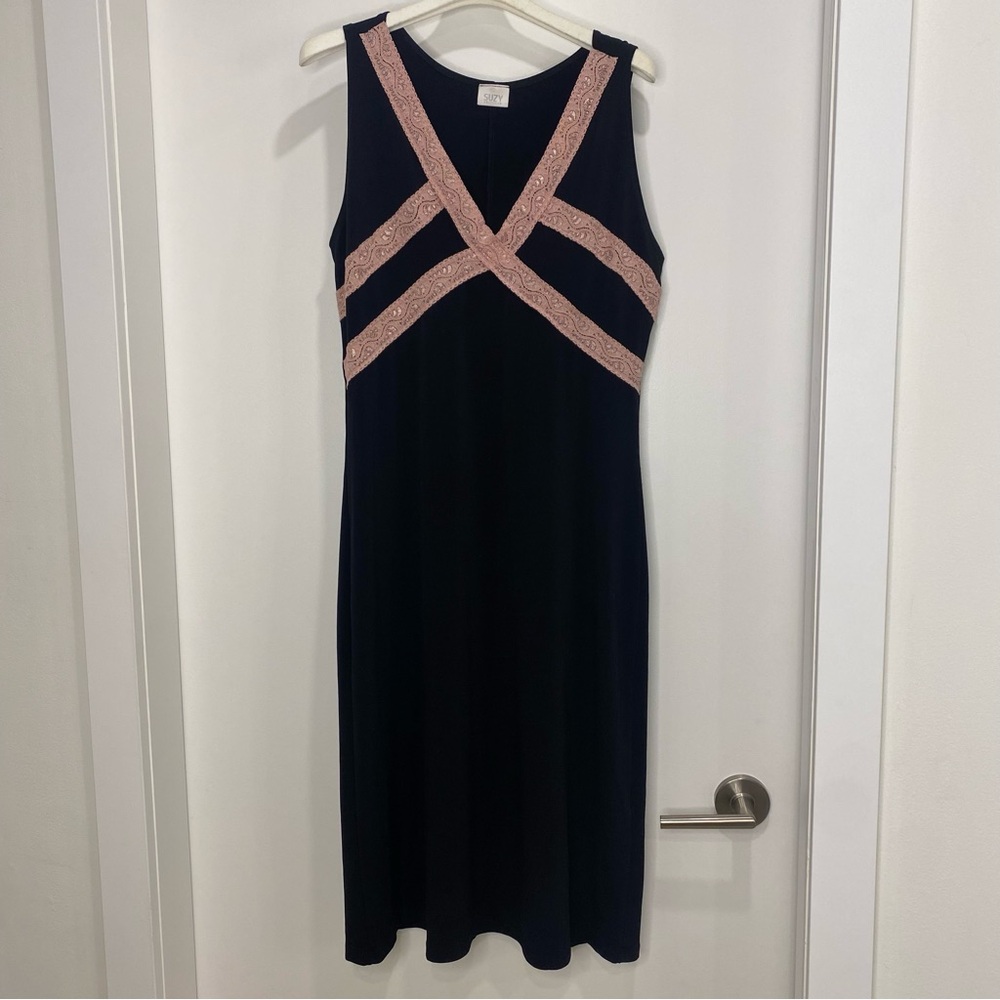 long black camisole dress
